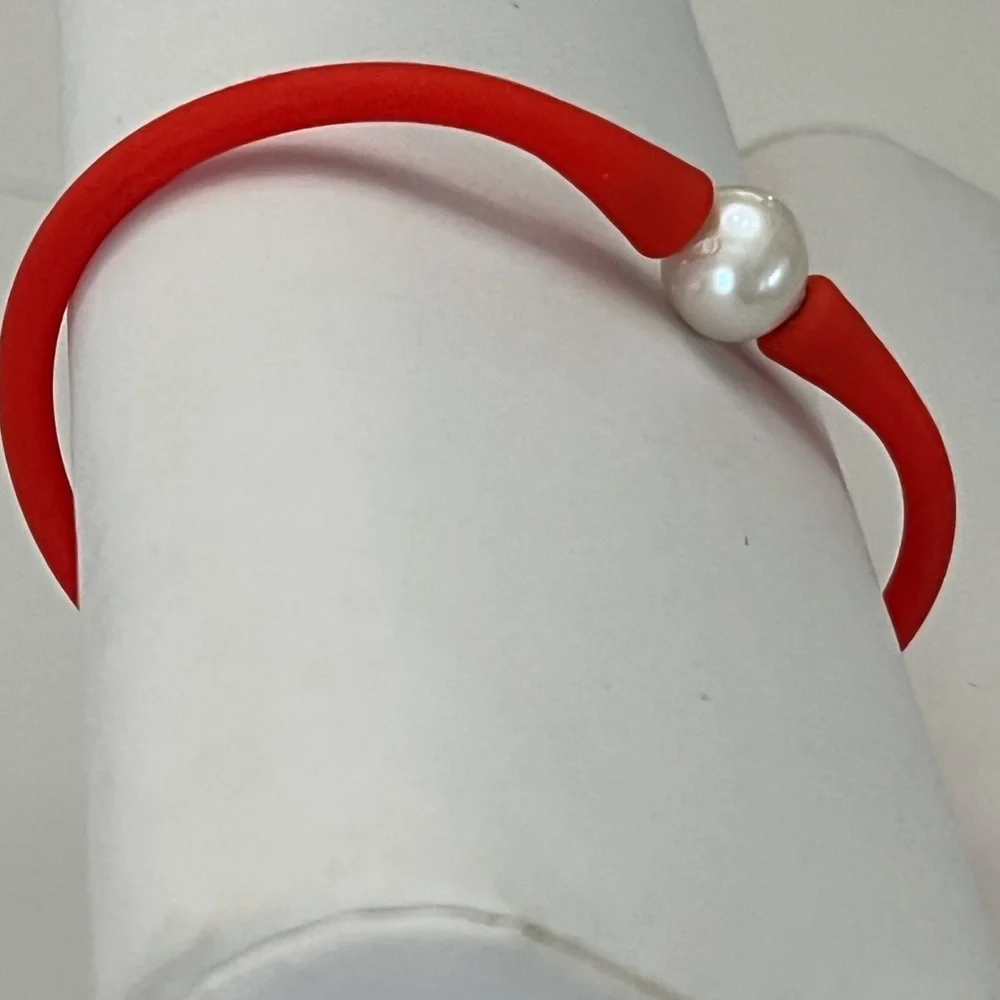 FRESH WATER PEARL | Silicone Bracelet | NEW!